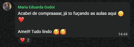 Depoimento de aluna 8