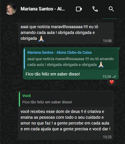 Depoimento de aluna 6