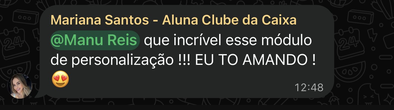 Depoimento de aluna 4