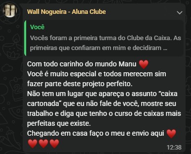 Depoimento de aluna 5